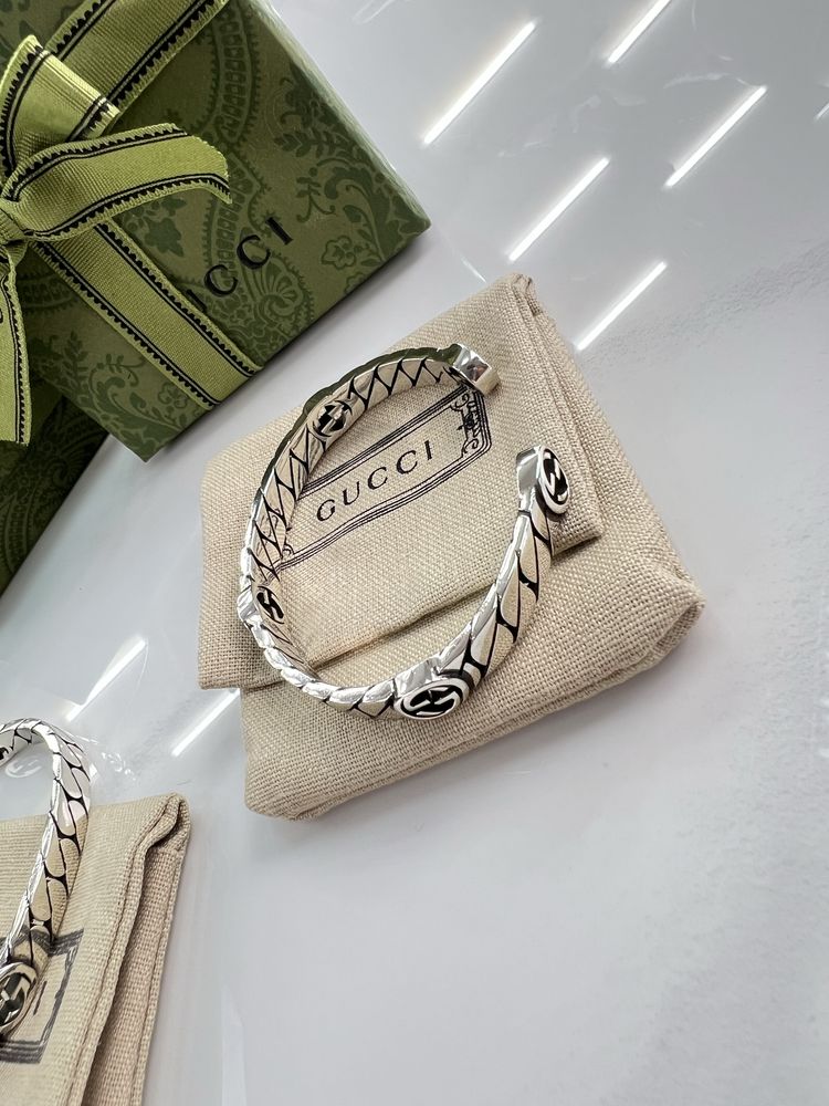 Браслет GUCCI Classic Logo Silver
