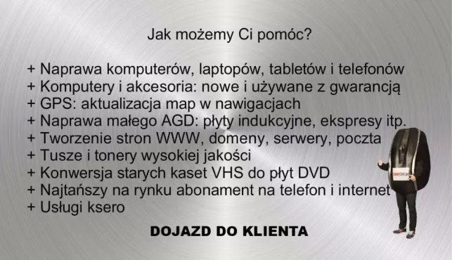 Naprawa komputerów, laptopów, tabletów, telefonów, konsol, SPRAWDŹ TO!