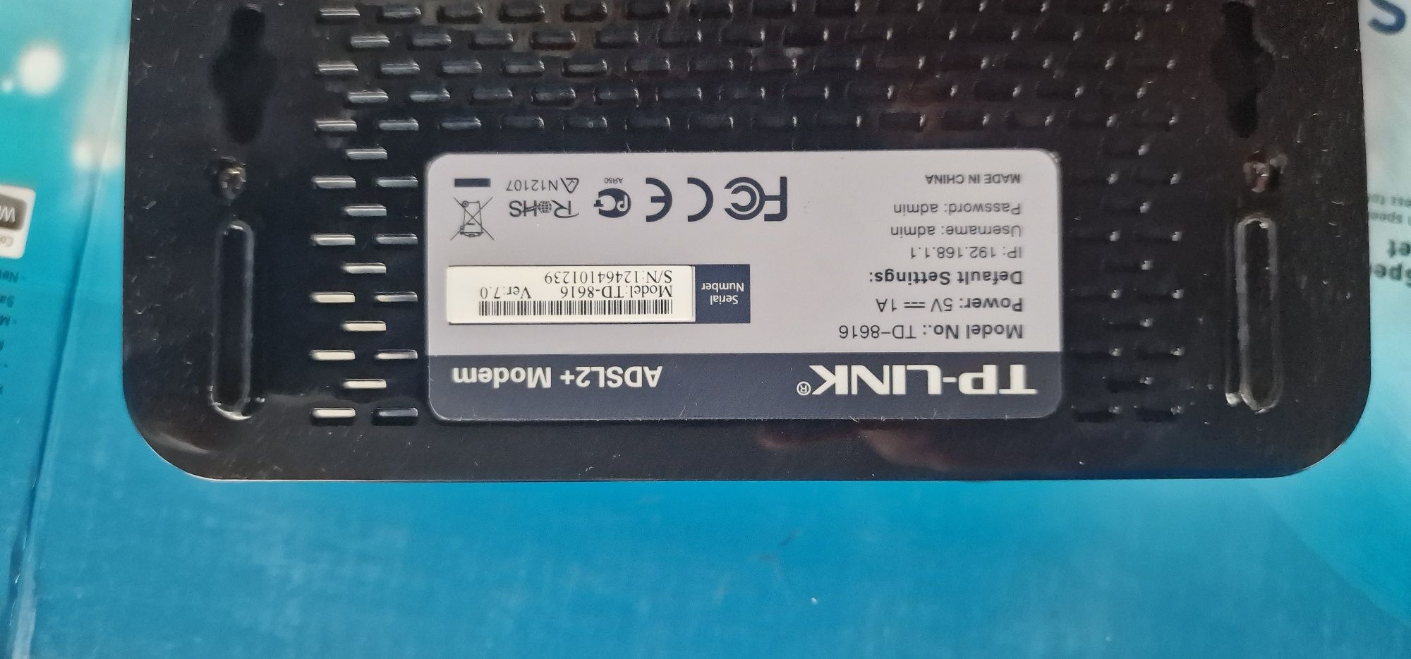 Modem ADSL2+ TP- LINK TD-8616