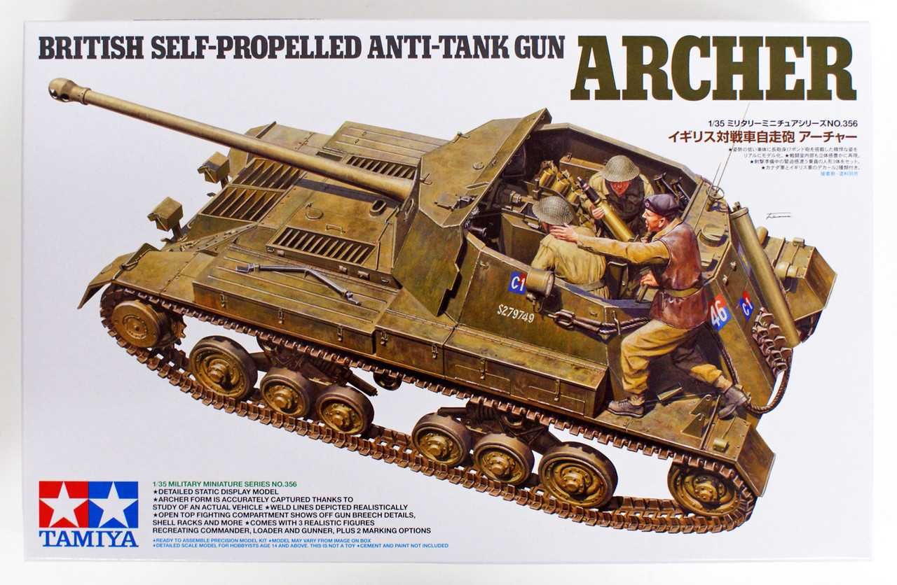 Збірна модель 1/35 British Self Prop. Anti Tank Gun ARCHER Tamiya35356