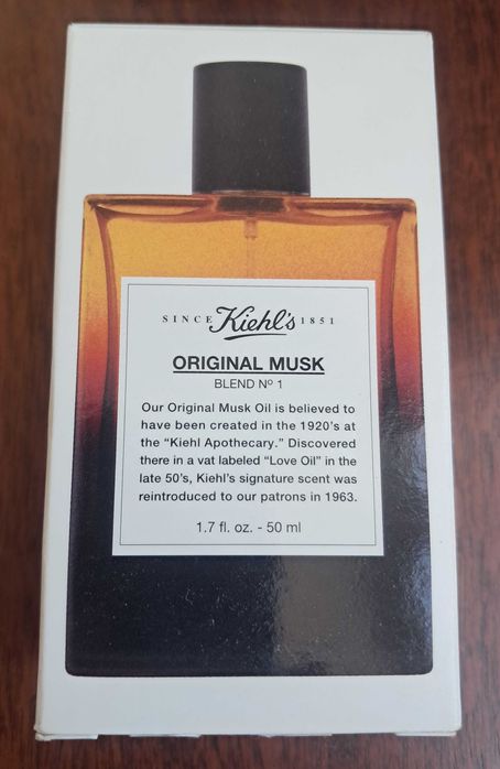Caixa Musk Oil da Kiehl (vazia)