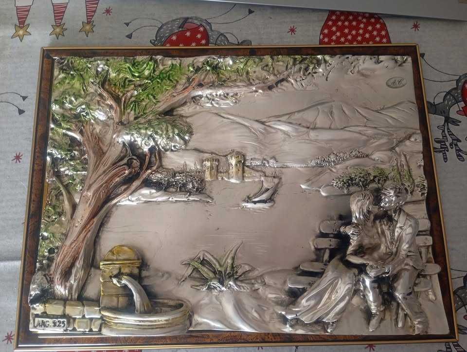 venda: 
quadro com figura em Prata.