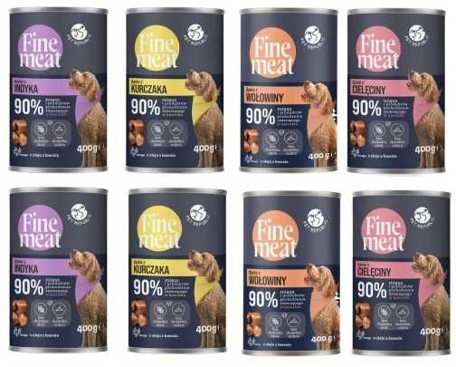 Finemeat 4 pyszne smaki !!! karma mokra puszki - 3,2kg. pycha !!
