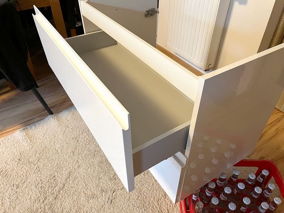 Szafka łazienkowa pod umywalkę Cersanit Moduo 80 Cm biały połysk