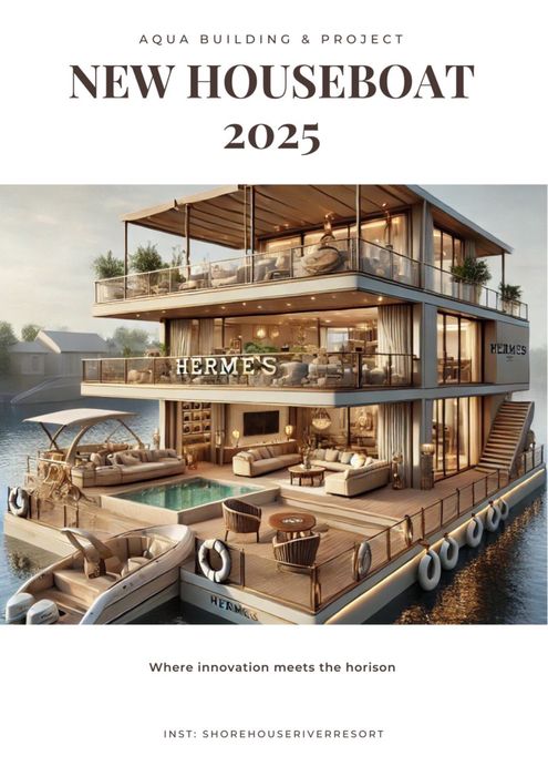 Розкішний будинок на воді та преміум причали