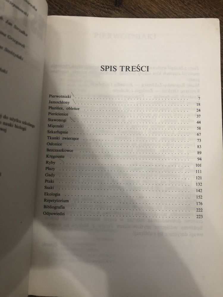 Testy z biologii zoologia i ekologia