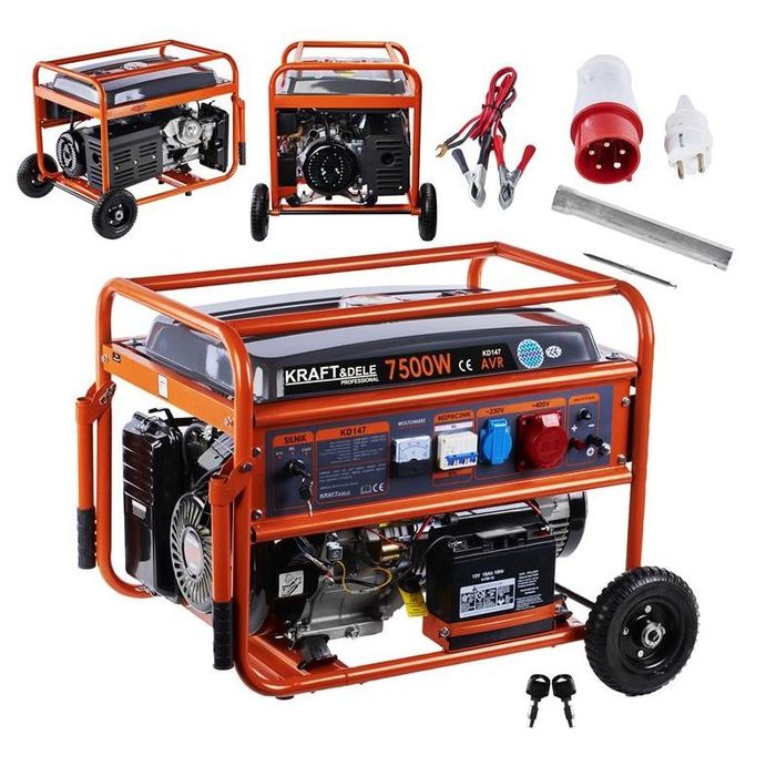 Nowy agregat generator prądotwórczy 7500 W 230/400V