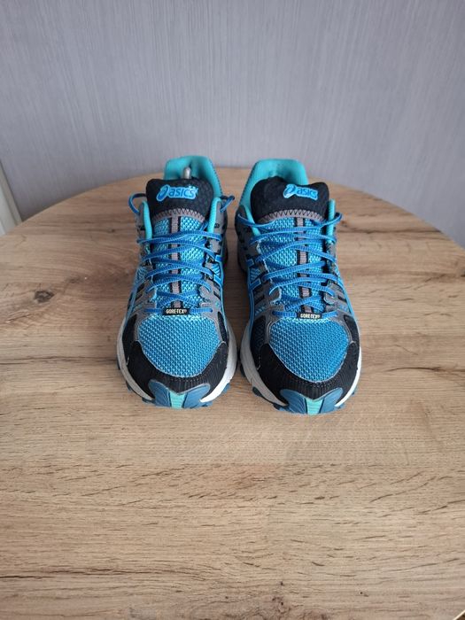 Осенние кроссовки Asics 41р, синие трекинговые кросовки на gore-tex ме