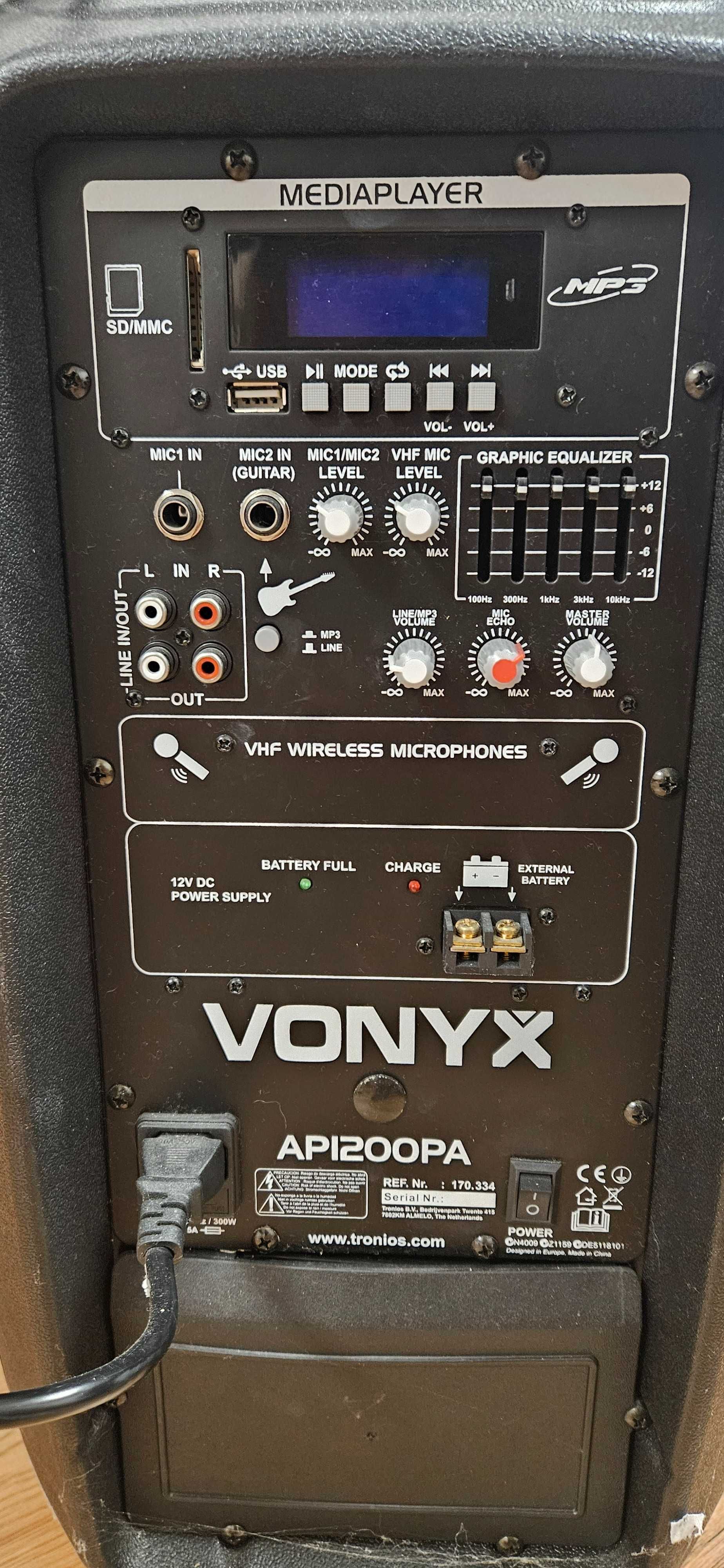 Kolumna Vonyx AP1200PA + mikrofony + stojak