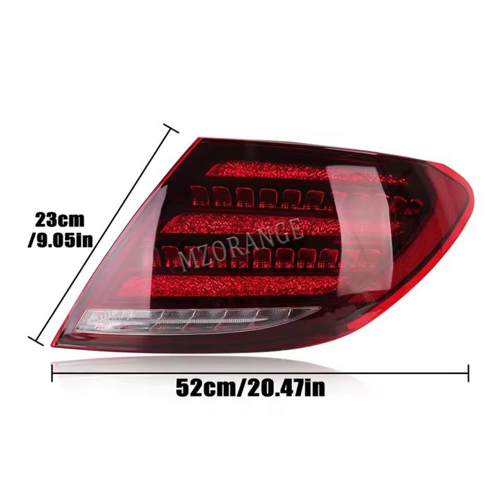 Faróis traseiros led para mercedes benz w204 do ano 2007 a 2013