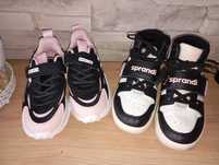 Zestaw butów buty na jesień sneakersy dla dziewczynki 32-33
