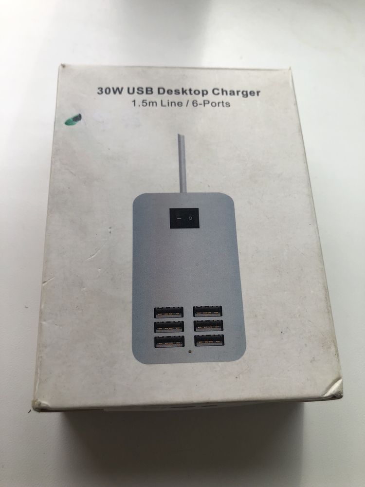 Зарядное устройство usb хаб на 6 usb 30w power bank