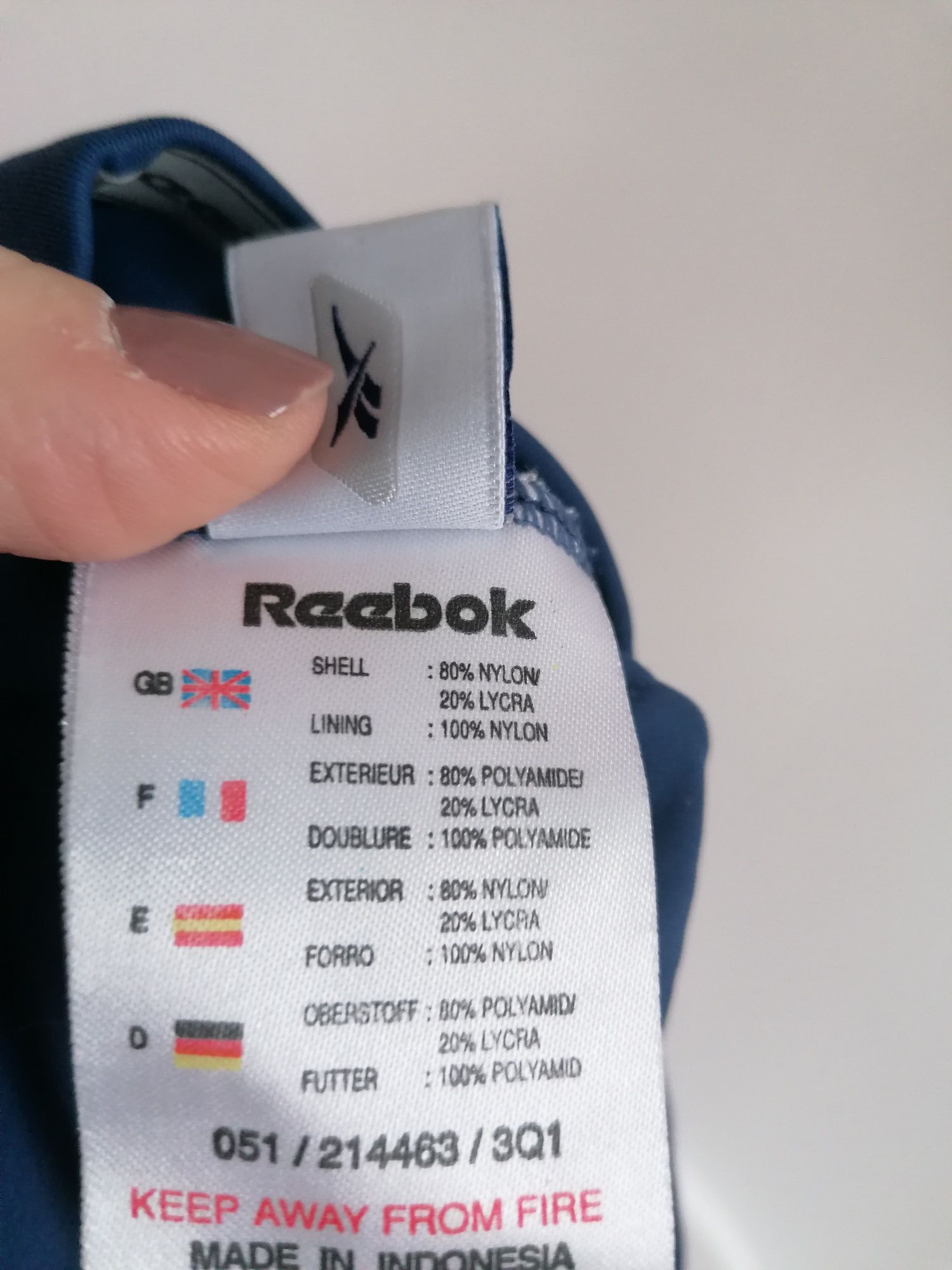 Spodenki kąpielowe reebok męskie