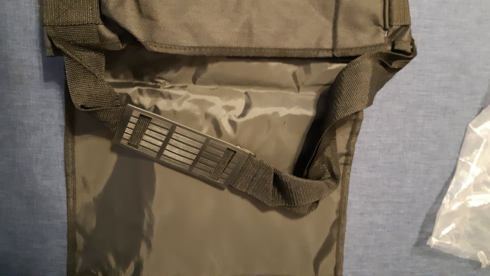 Nowa torba na ramię np na laptopa czarno-niebieska