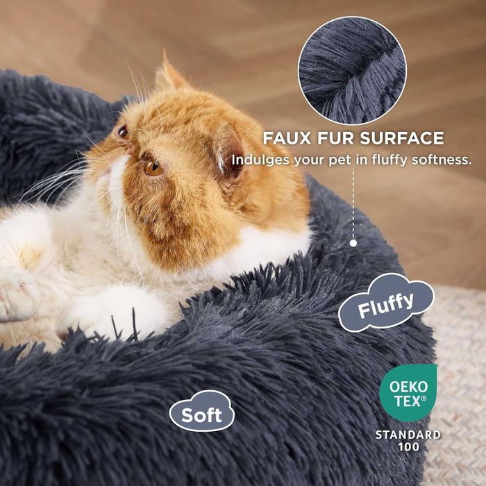 Legowisko zmywalne dla psa kota włochate puszyste poduszka plusz 50cm