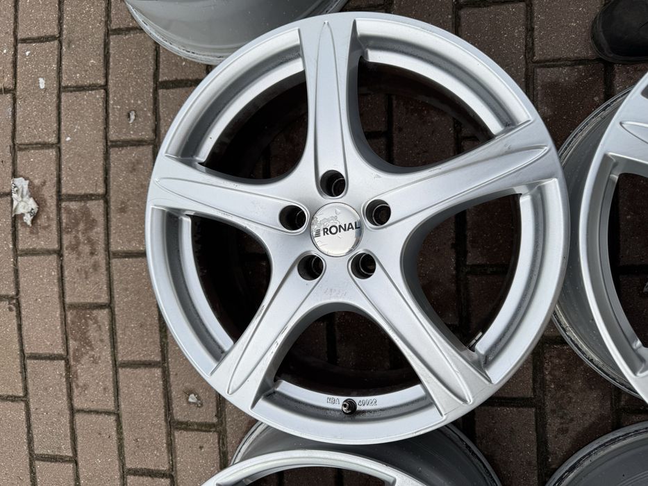 Komplet felg Ronal Volvo/Ford 18” 5x108 8J ET40 Felgi Uzywane F-Vat