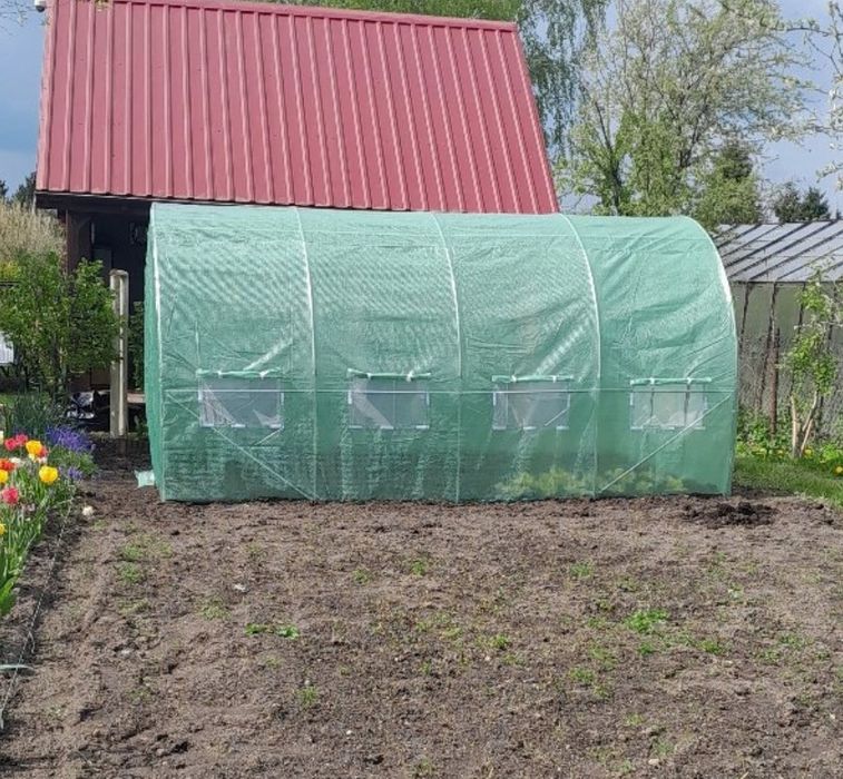 NOWY Tunel Foliowy Ogrodowy Foliak Szklarnia 400x250 4x2.5 Duży