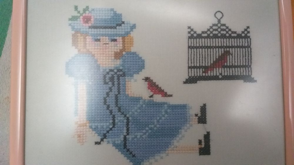 5 Quadros ponto de cruz