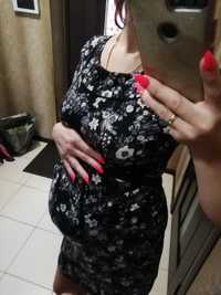 Мега удобное трикотажное платье для беременных S-M-L 44-46-48