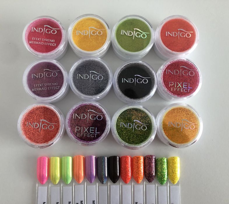12 pyłków efektów indigo pixel effect holo effect syrenka