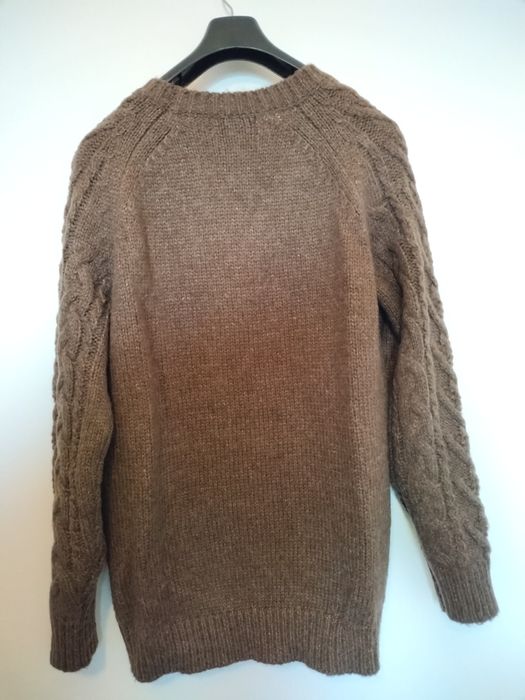 Camisola de malha grossa castanha da Springfield XXL