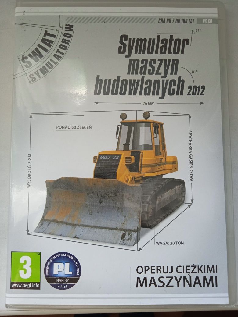 Gra PC CD Symulator maszyn budowlanych 2012