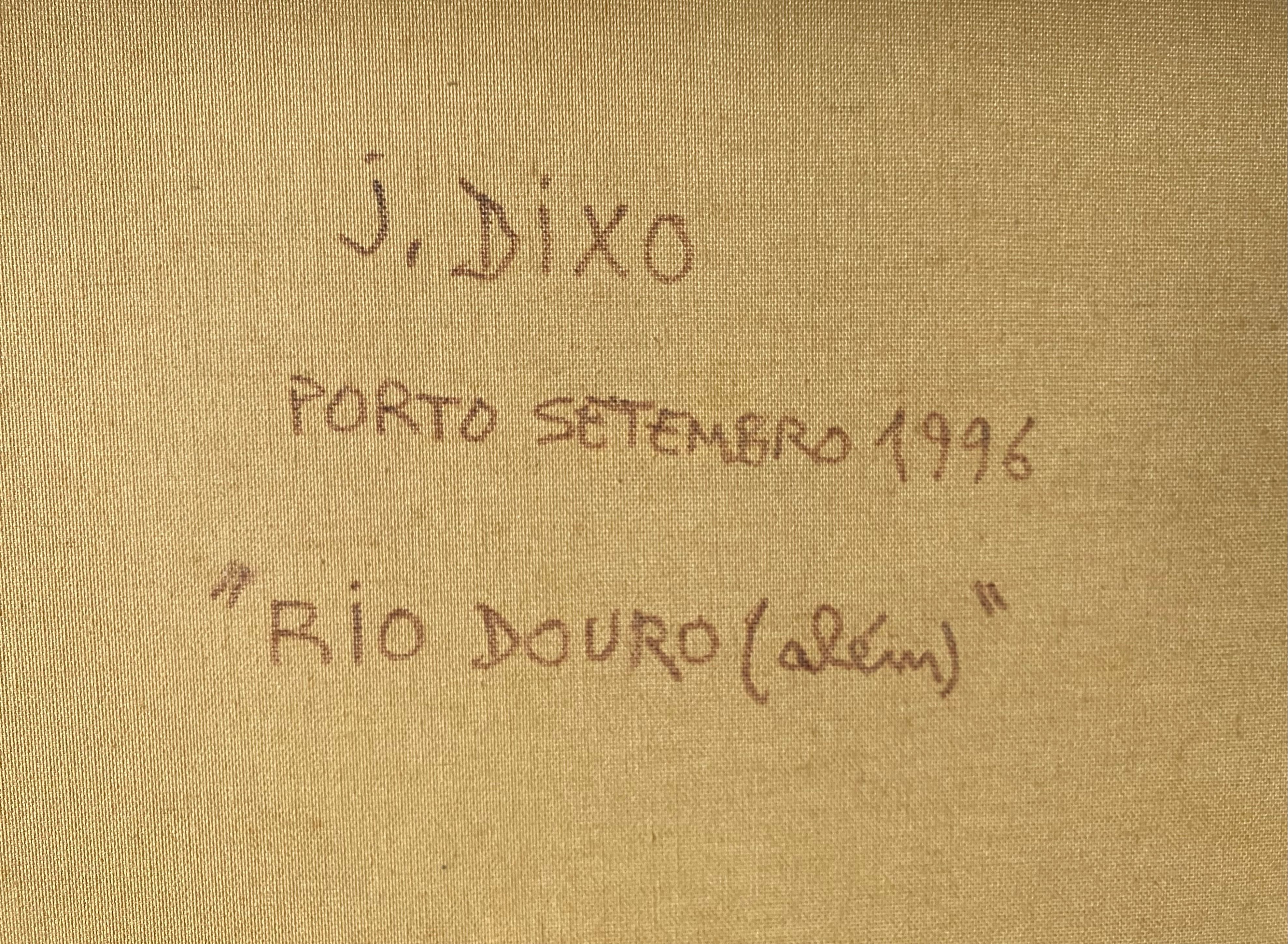 Quadro com pintura a óleo sobre tela de João Dixo