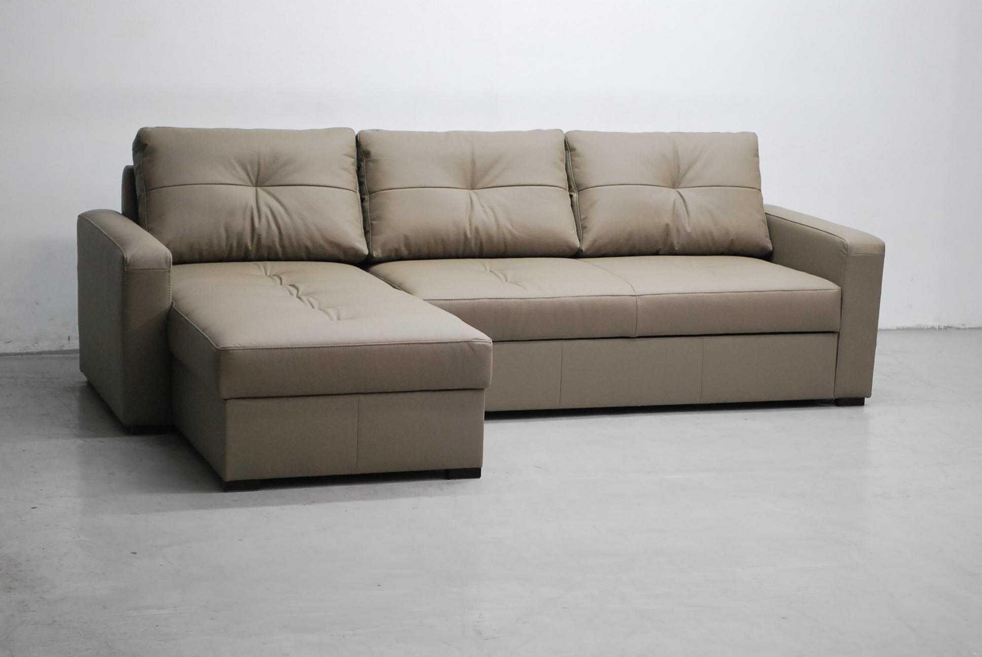 SKÓRA NATURALNA NAROŻNIK spanie pojemnik 4119 kanapa, sofa rogówka