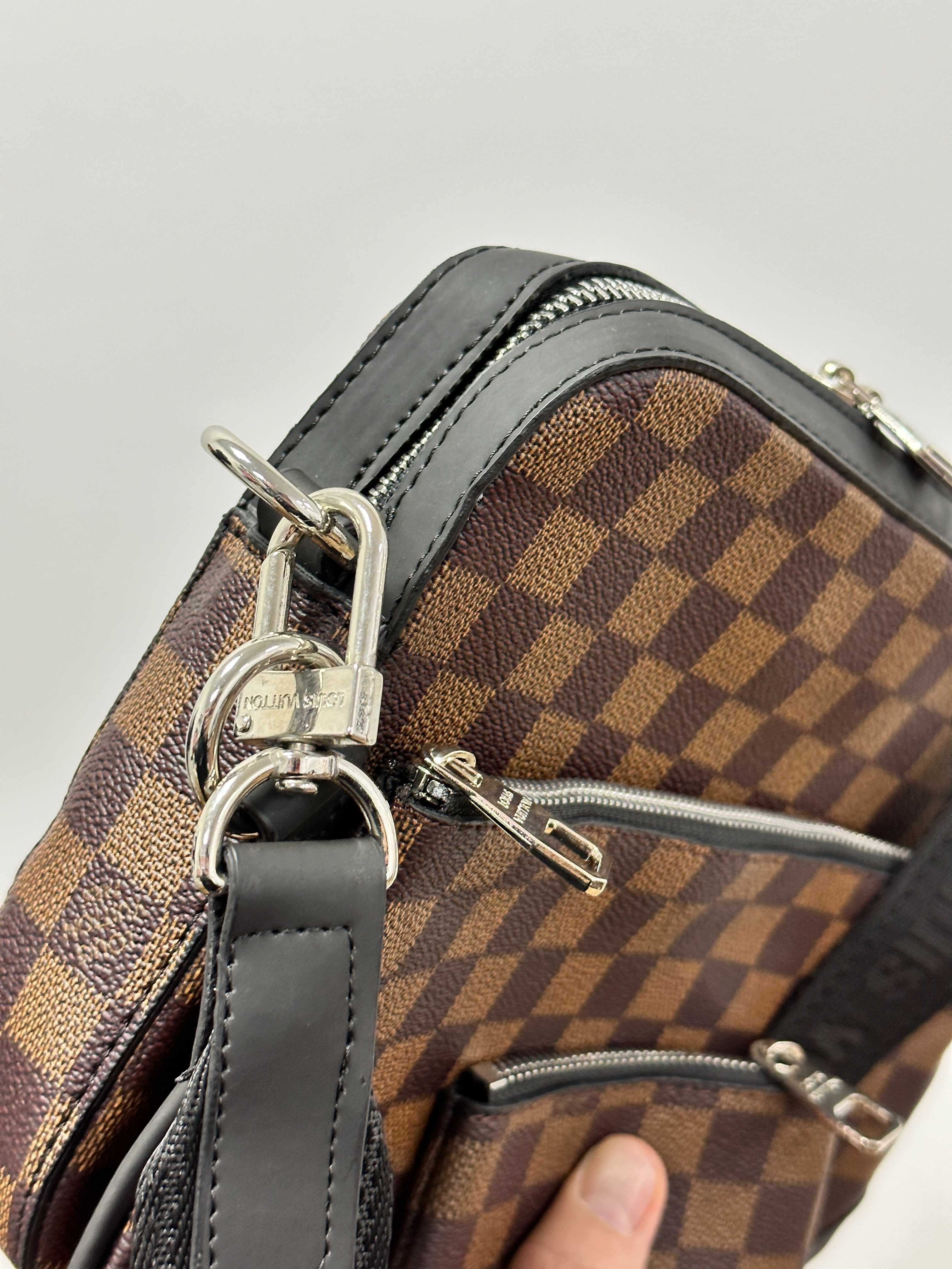 Мужская сумка Louis Vuitton чоловіча сумка 3в1 через плече клатч