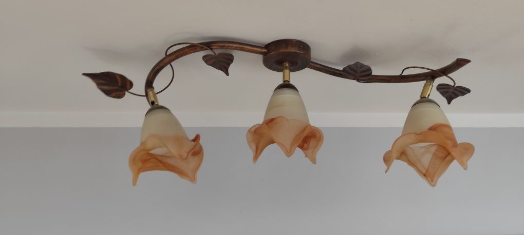 Lampa żyrandol klosze stan bdb