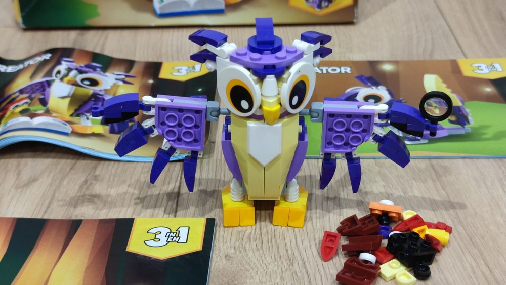 LEGO Creator 3w1 31125 Fantastyczne zwierzęta leśne TYLKO SOWA