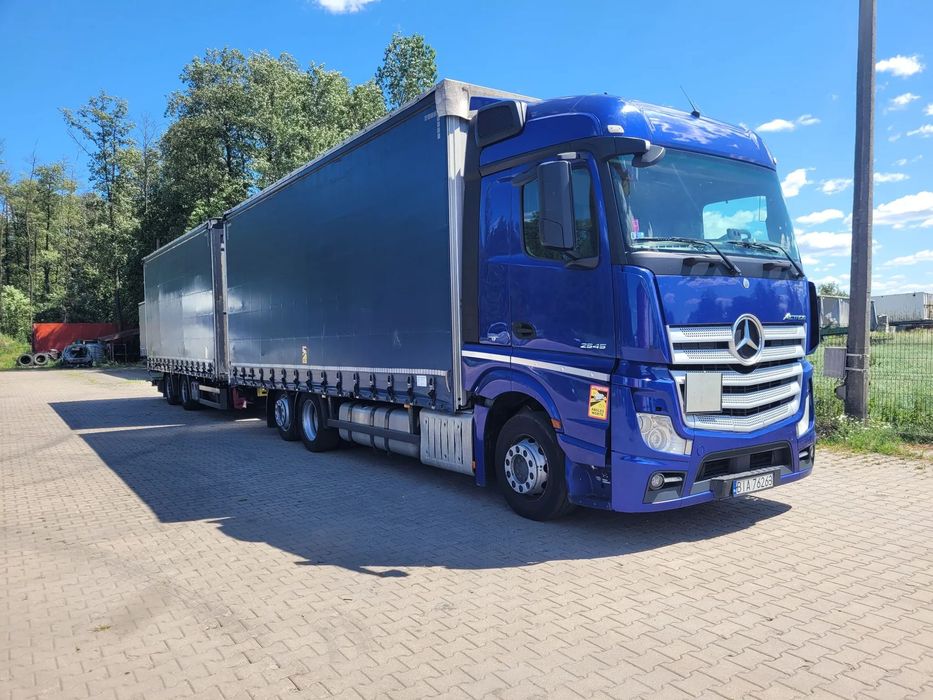 Mercedes-Benz Actros MP4 2545  Mercedes Actros MP4, Schmitz, tandem, niski przebieg, nowy silnik