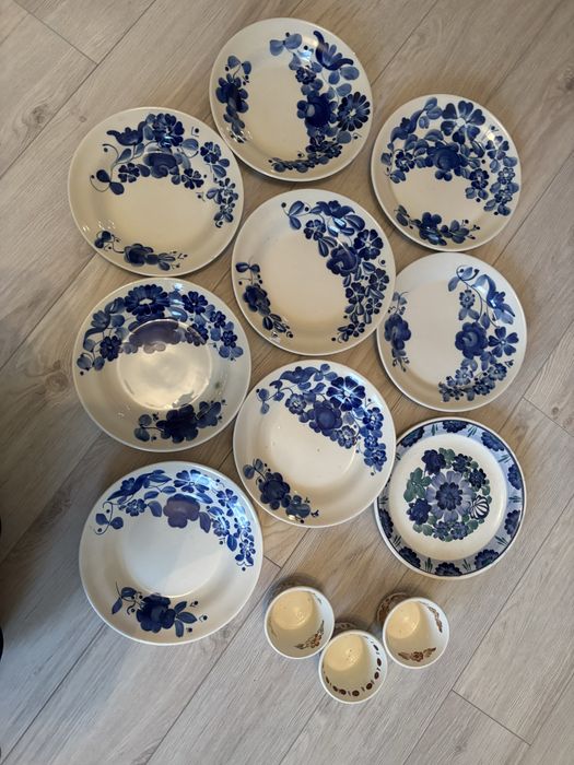 Komplet wloclawek fajans