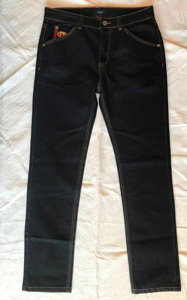 Джинсы GUCCI женские оригинал синие прямые размер L или W33/L32