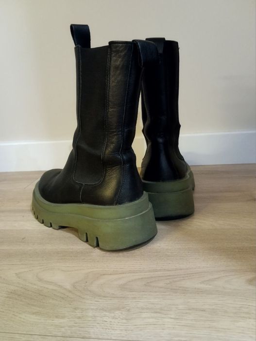 Ботінки зимні челсі жіночі шкіра