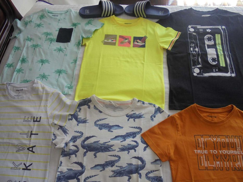 lote de roupa de menino os chinelos