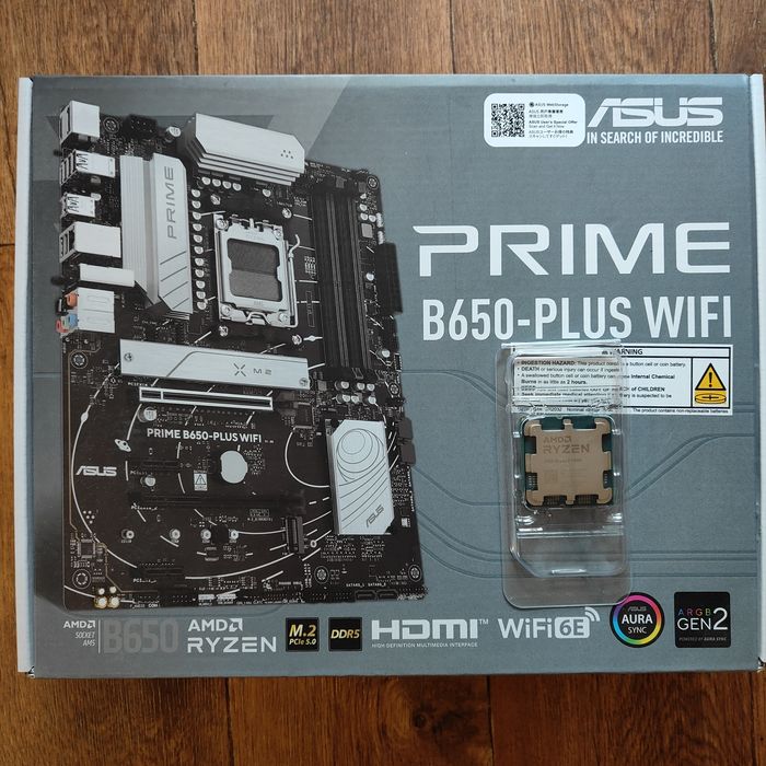 Проц. Ryzen 5 7400F/ мат плата Gigabyte B650m GAMING WIFI