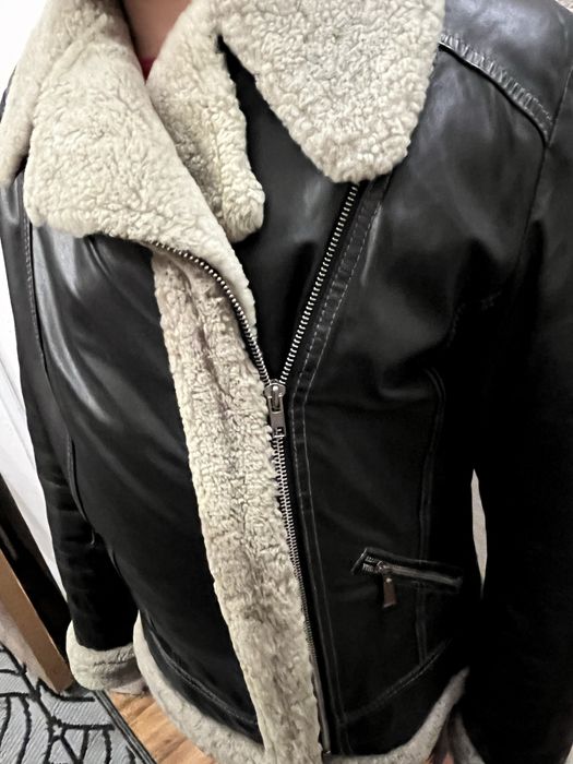 Натуральна дублянка, модель авіатор (пілот)