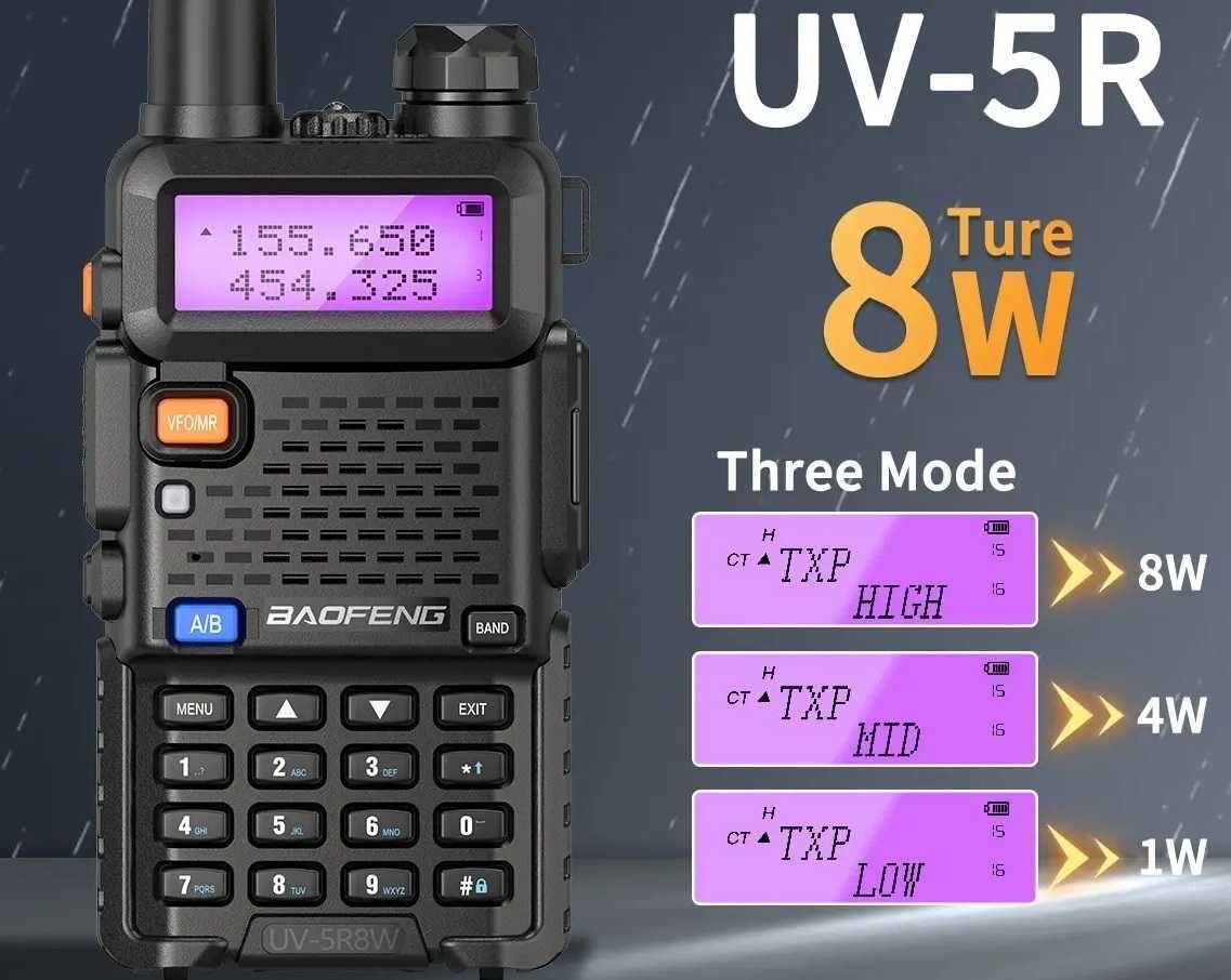 Рация UV-5R 8W Усиленная версия.