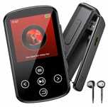 Odtwarzacz MP3 128 GB Bluetooth 5.4 mini sportowy z klipsem i radiem