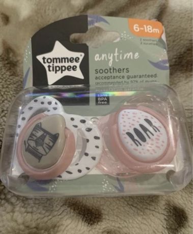 Набор tommee tippee infant baby orthodontic pink +6-18м.