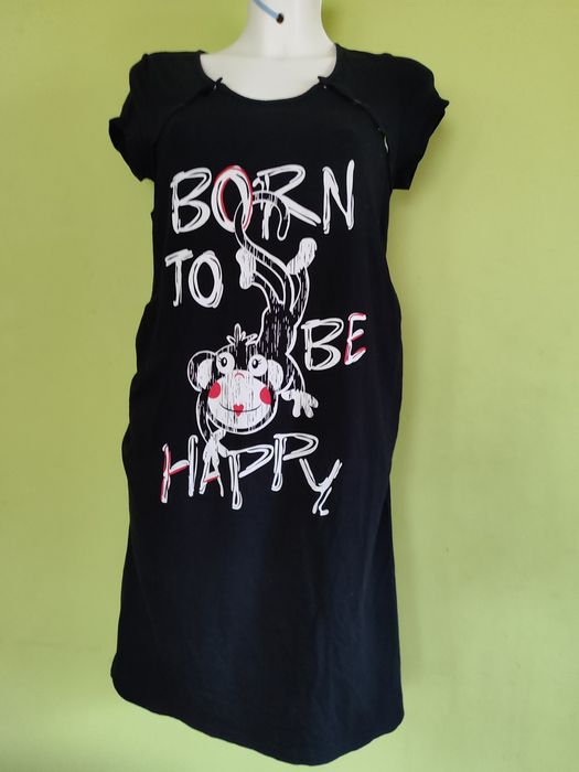 Czarna koszula do karmienia rozmiar S