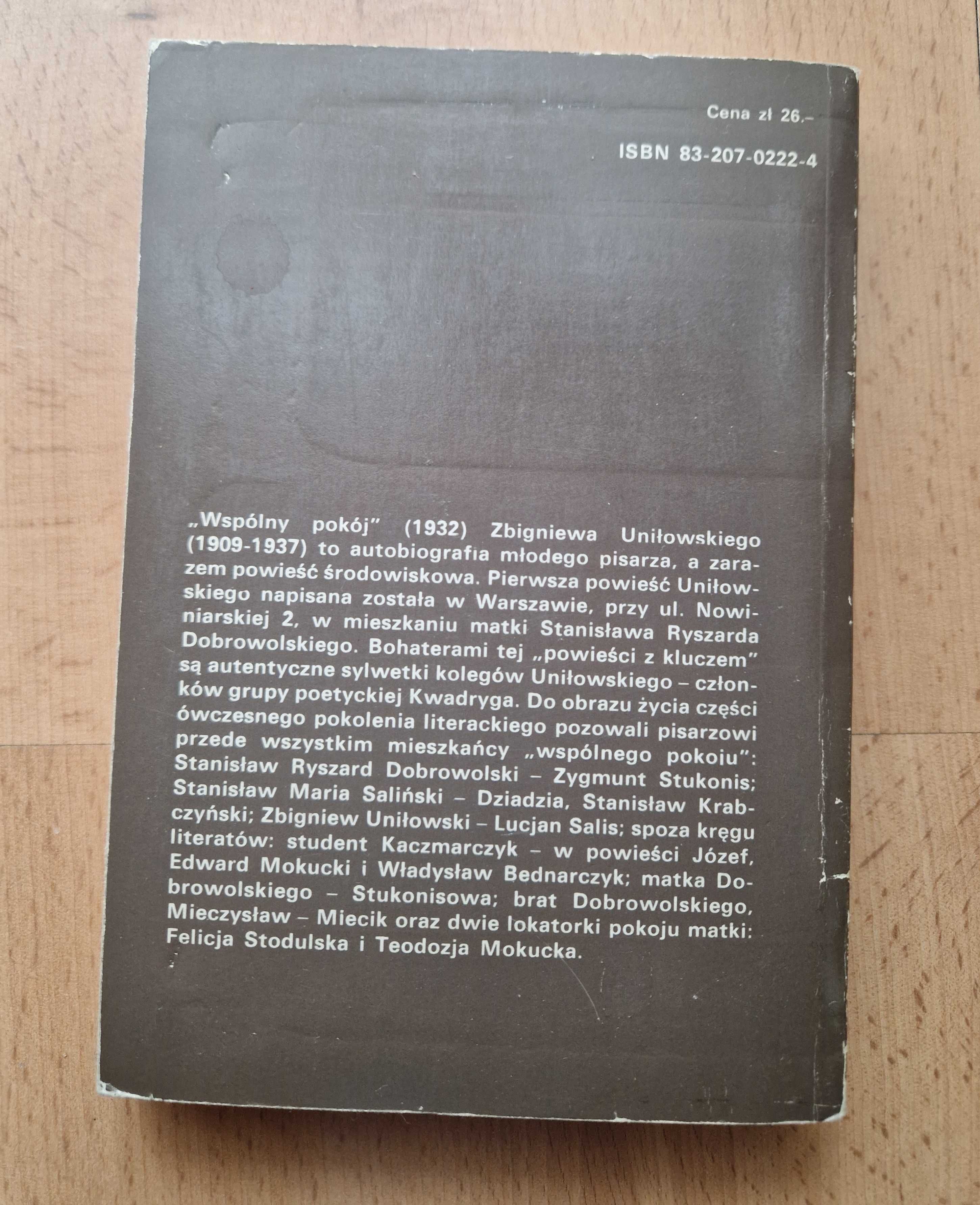 Wspólny pokój - Zbigniew Uniłowski