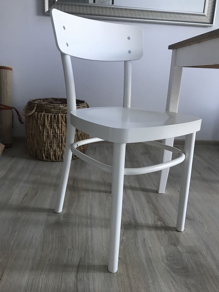 Krzeslo Ikea Biale drewno