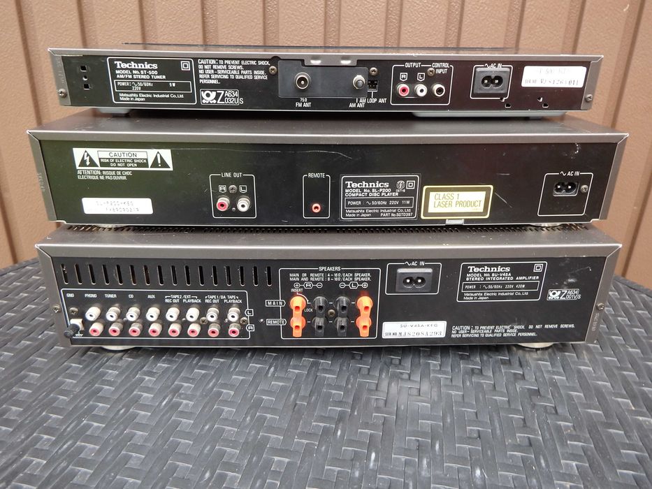 Zestaw Technics wzmacniacz,tuner,cd