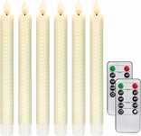 Świece LED Homemory 6 szt. plaster miodu pilot, timer 24 cm