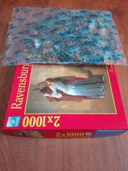 Puzzle 1000 peças Ravensburger: Francesco Hayez – O Beijo