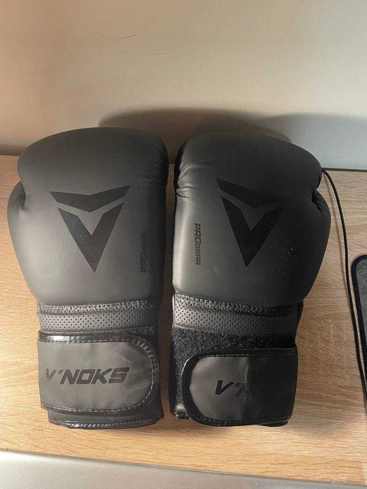 Боксерські рукавиці V`Noks Ultima Black чорні 14 ун