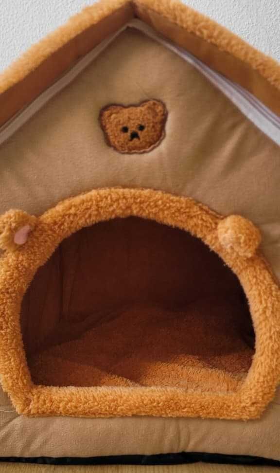 Casa alcochoada desmontável para gatos ou pequenos cães