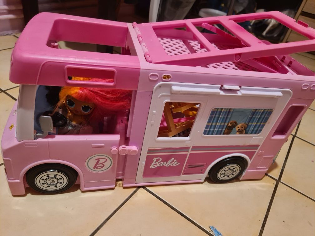 Kamper dla lalki barbie duży